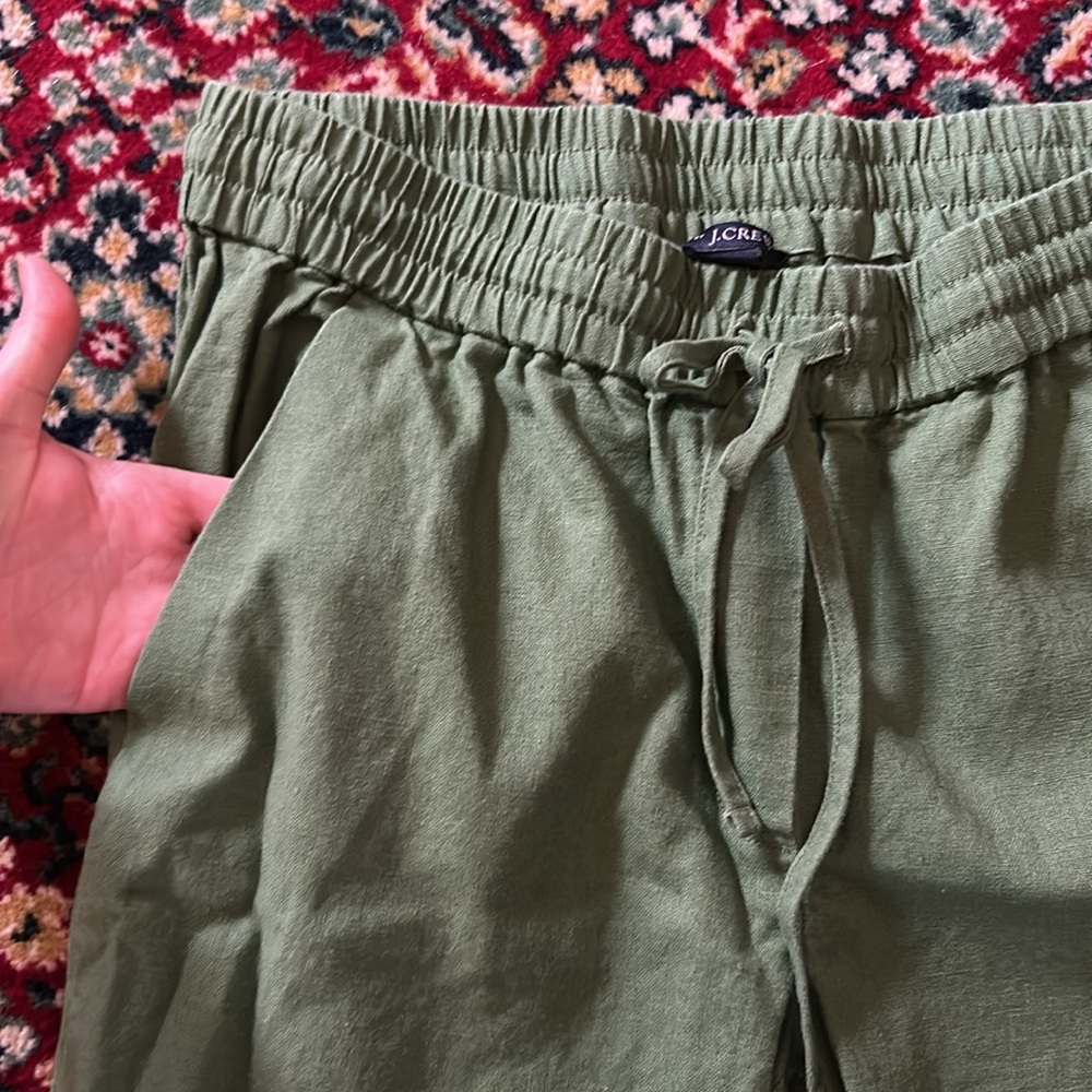 J. Crew Utility Green Drawstring Pull On Pant - image 5